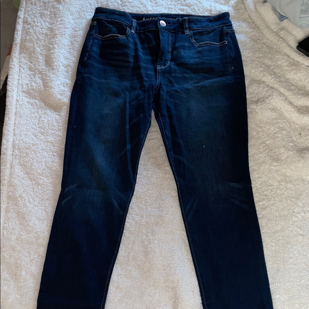 American Eagle Outfitters Deep Blue Skinny Jeans